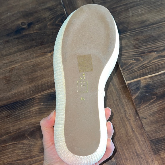 ShuShop ILANA Wedge Sandals in Ivory size 8.5 - Picture 10 of 13